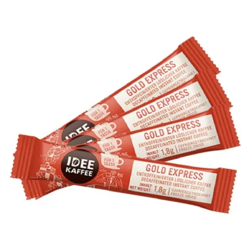 IDEE KAFFE KOFFEINMENTES INSTANT KÁVÉ, KISTASAKOS KISZERELÉS, 10 X 1,8 G