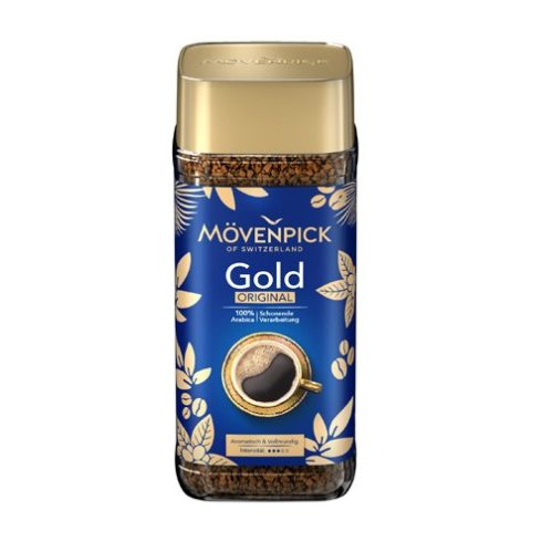 Mövenpick instant kávé,  Gold Original, 100 % Arabica, 100g/üveg    