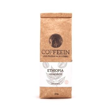   ETIOPIA Yirgacheffe KOFFEINMENTES (Arabica szemes kávé) 200 g