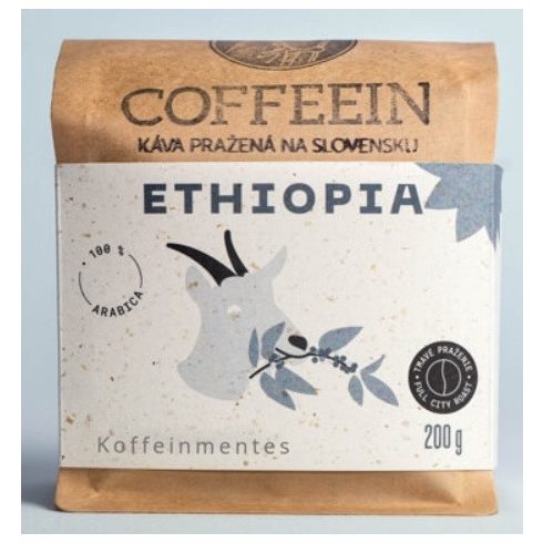 COFFEEIN ETIOPIA KOFFEINMENTES - SWISS WATER technológiával - szemes kávé 200 g