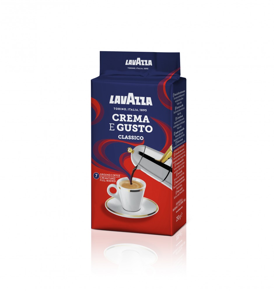 LAVAZZA Crema E Gusto Classico őrölt kávé 250g LAVAZZA Crema E Gusto Classico őrölt kávé 250g