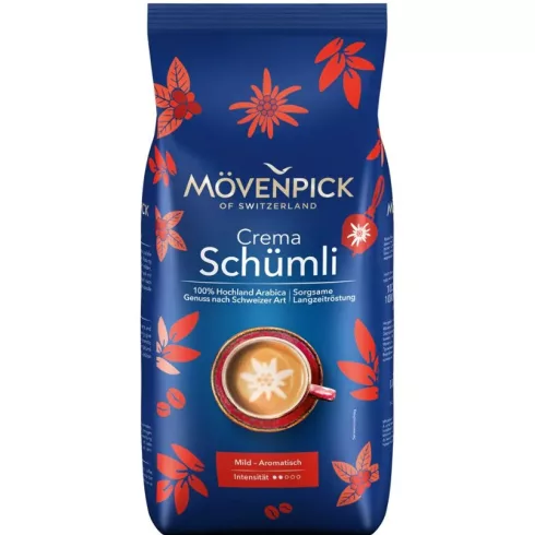 MÖVENPICK CREMA - Schümli - Habocska, szemes kávé, 1 kg