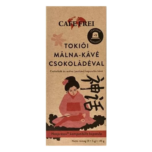 Cafe Frei kávékapszula "Tokiói csokoládés-málna" (Nespresso)