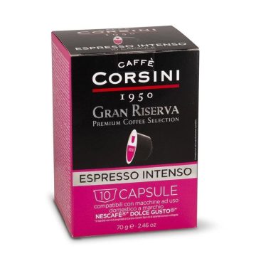   Caffé Corsini Gran Riserva Intenso, Dolce Gusto kompatibilis kapszula 10x7g