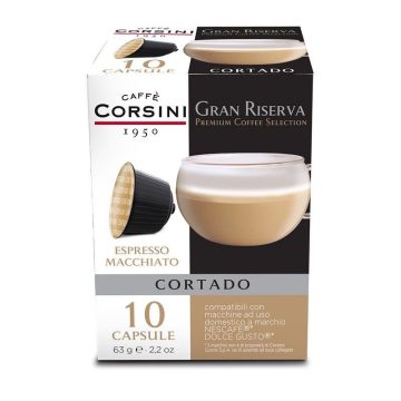  Caffé Corsini Gran Cortado Dolce Gusto Kompatibilis kávékapszula 10x7g