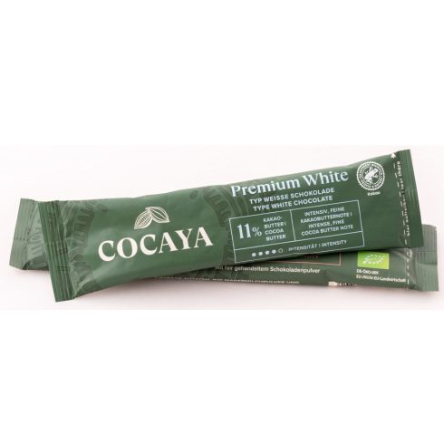 COCAYA Classic White Sticks 11%, Forró csokoládé, fehér, 10 db