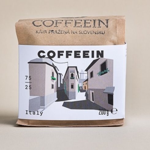 COFFEEIN ITALY – Kávékeverék (75% Arabica, 25% Robusta szemes kávé)
