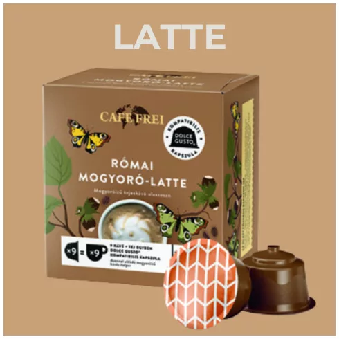 Cafe Frei DG Római mogyoró LATTE (Dolce Gusto Kapszula)