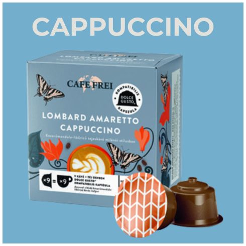 CAFE FREI Lombard amaretto CAPPUCCINO (Dolce Gusto kapszula)