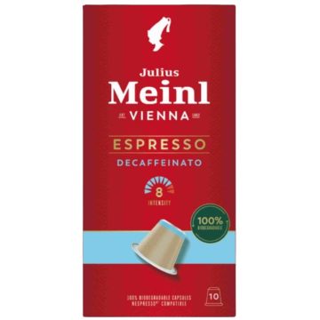   Julius Meinl , ESPRESSO DECAFFEINATO,  koffeinmentes kapszula, 10 db