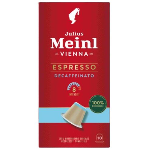 Julius Meinl , ESPRESSO DECAFFEINATO,  koffeinmentes kapszula, 10 db