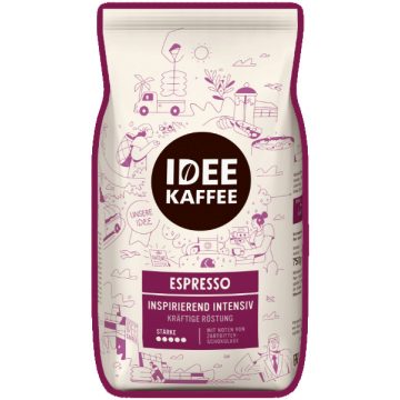   IDEE KAFFEE ESPRESSO Csersavszegény, gyomorkíméló  szemes kávé, 750 G