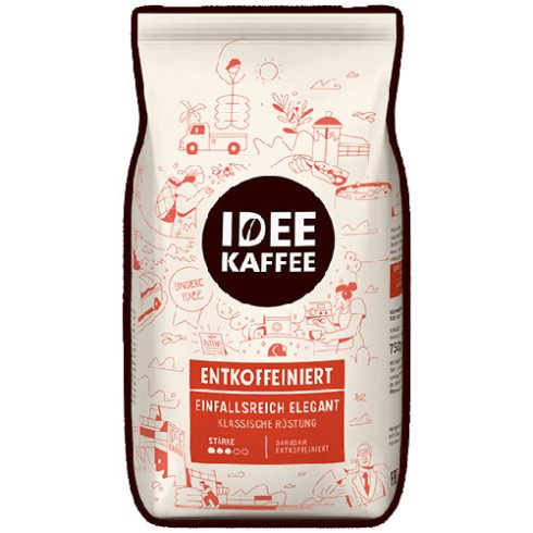 IDEE KAFFEE KOFFEINMENTES Csersavszegény, gyomorkíméló szemes kávé, 750 G