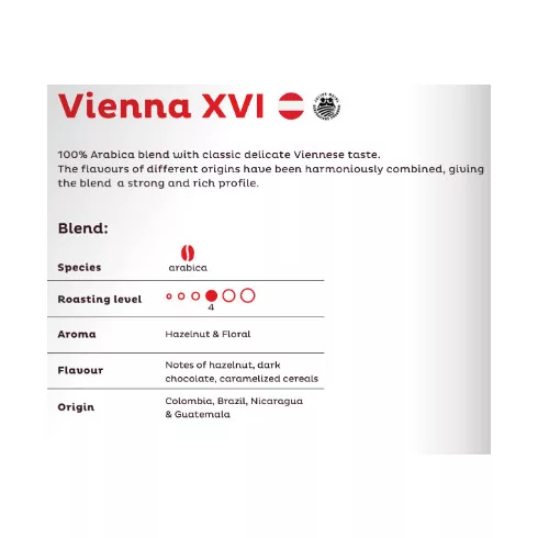 Julius Meinl VIENNA XVI, szemes kávé,  1000g 