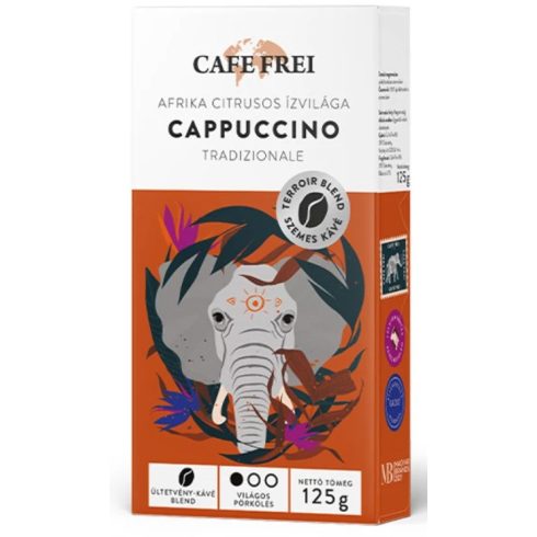 Cafe Frei CAPPUCCINO Tradizionale, szemes kávé, 125 g