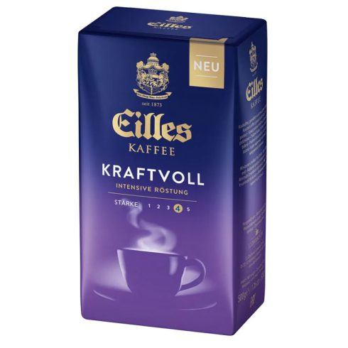 EILLES KRAFTVOLL Kaffee, intenzív, Őrölt kávé, 500g ÚJ