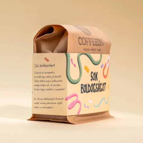 Sok Boldogságot - COFFEEIN szemes kávé 200 g