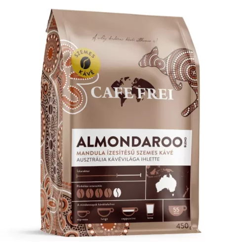 Café Frei ALMONAROO - MANDULA, szemes kávé, 450 g