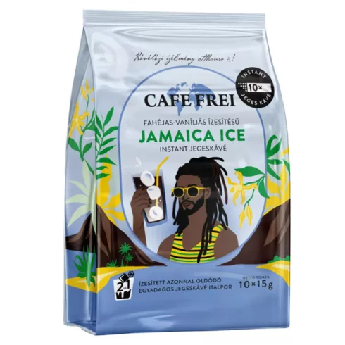 Cafe Frei 2in1 JAMAICA ICE, fahéjas-vanilíás. instant jegeskávé, 10 db