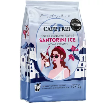   Cafe Frei 2in1 SANTORINI ICE, csresznyés. instant jegeskávé, 10 db